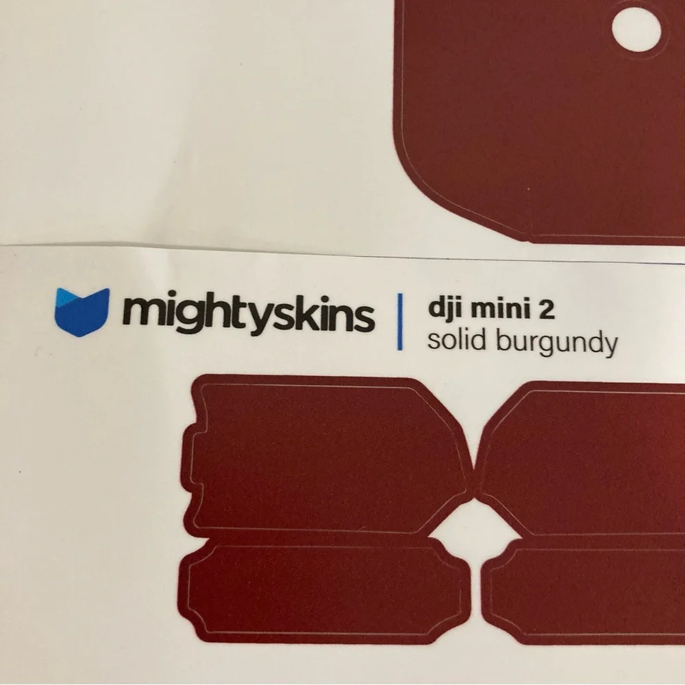 DJI Mini 2 Solid Burgundy Skin By Mightyskins